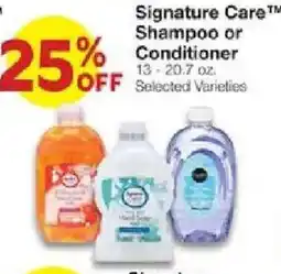 United Supermarkets Signature Care Shampoo or Conditioner offer