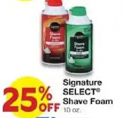 United Supermarkets Signature Select Shave Foam offer