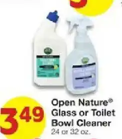 United Supermarkets Open Nature Glass or Toilet Bowl Cleaner offer