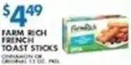 Associated Farm Rich French Toast Sticks offer