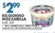 Associated Belgicioso mozzarella offer