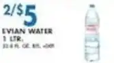 Associated Evian water offer