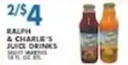 Associated Ralph & Charlie's juice drinks offer