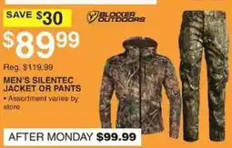 Dunham's Sports Blocker Outdoors Men's Silentec Jacket or Pants offer