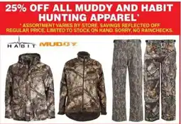 Dunham's Sports Habit Muddy hunting apparel offer