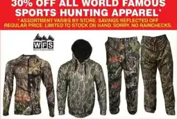 Dunham's Sports World Famous Sports hunting apparel offer