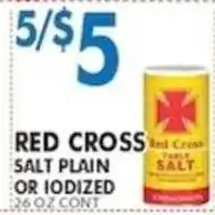 Associated Red Cross salt plain or iodized offer