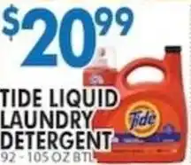 Associated Tide liquid laundry detergent offer