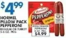 Associated Hormel pillow pack pepperoni offer
