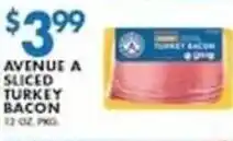 Associated Avenue A sliced turkey bacon offer