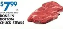 Associated Usda Choice Beef Bone-In Bottom Chuck Steaks offer