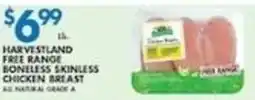 Associated Harvestland free range boneless skinless chicken breast offer