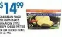 Associated Caribbean Food Delights Baked Jamaican Style Beefy Cheese Patties offer