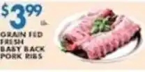 Associated Grain Fed Fresh Baby Back Pork Ribs offer