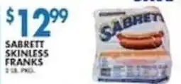 Associated Sabrett Skinless Franks offer