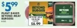 Associated Beyond Based Beyond Meat Burgers offer