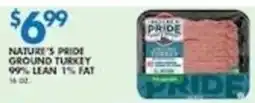 Associated Nature's pride ground turkey offer
