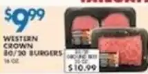 Associated Western Crown 80/20 Burgers offer