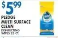 Associated Pledge multi surface clean disinfecting wipes offer