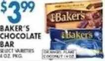 Associated Baker's chocolate bar offer
