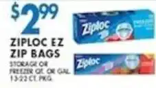 Associated Ziploc ez zip bags offer