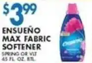 Associated Ensueño max fabric softener offer