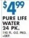 Associated Pure Life Water offer