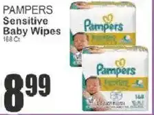 Key Food Pampers sensitive baby wipes offer