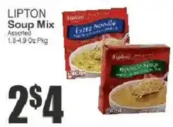Key Food Lipton soup mix assorted offer