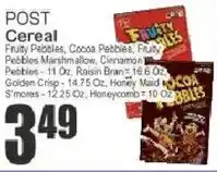 Key Food Post cereal offer
