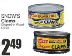 Key Food Snow's clams offer