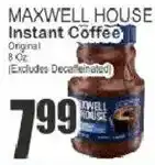 Key Food Maxwell House instant coffee offer