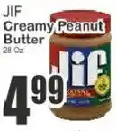 Key Food Jif creamy peanut butter offer