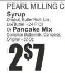 Key Food Pearl Milling Company syrup or pancake mix offer