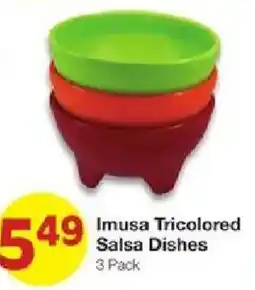 United Supermarkets Imusa Tricolored Salsa Dishes offer