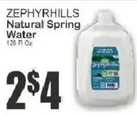 Key Food Zephyrhills natural spring water offer