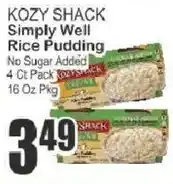 Key Food Kozy Shack simply well rice pudding offer
