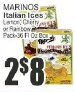 Key Food Marinos italian ices offer