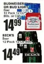 Key Food Budweiser or Bud Light Beer offer