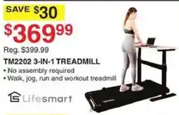 Dunham's Sports Lifesmart TM2202 3-in-1 treadmill offer