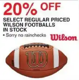 Dunham's Sports Select Regular Priced Wilson Footballs offer