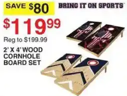 Dunham's Sports Bring It On Sports 2' X 4' Wood Cornhole Board Set offer