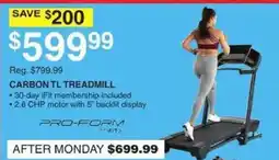 Dunham's Sports Pro-Form Carbon TL Treadmill offer