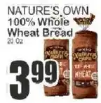 Food Universe Nature's Own 100% Whole Wheat Bread offer