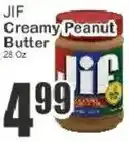 Food Universe Jif creamy peanut butter offer