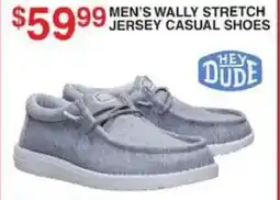 Dunham's Sports Hey Dude Men's wally stretch jersey casual shoes offer