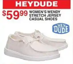 Dunham's Sports Heydude women's wendy stretch jersey casual shoes offer