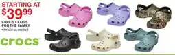 Dunham's Sports Crocs clogs for the family offer