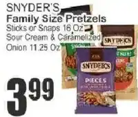 Food Universe Snyder's family size pretzels offer