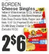 Food Universe Borden cheese singles offer
